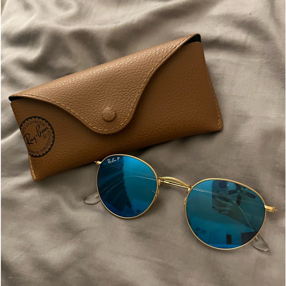 Authentic Polarized Blue Ray Ban Sunglasses